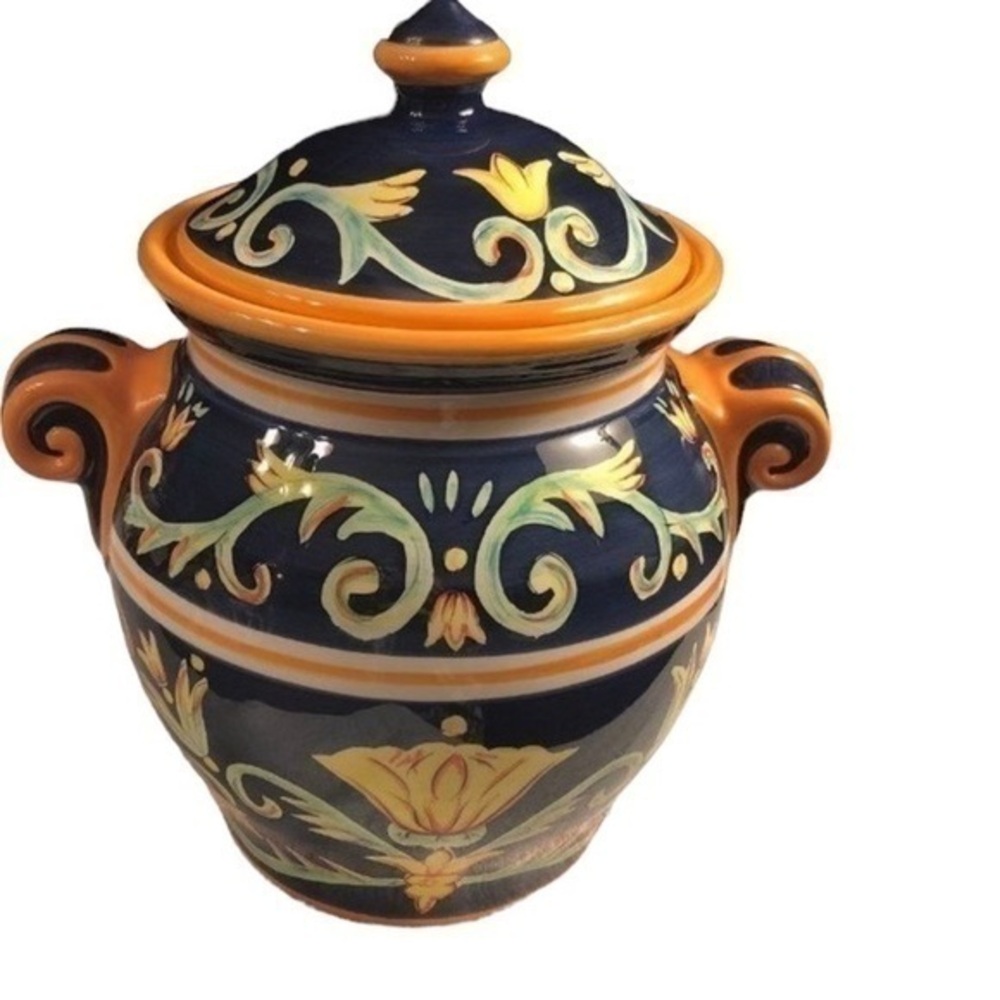 Mezzana Hand Painted Canister